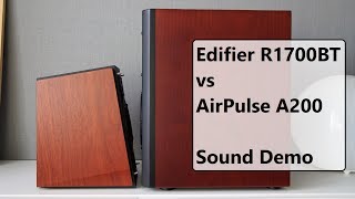 Edifier R1700BT vs AirPulse A200 Model One  Sound Demo [upl. by Atiuqcaj]