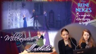 Frozen  Je voudrais un bonhomme de neige  COVER By ° Mlleauvive ° amp Mathilde ♬ [upl. by Lambrecht377]