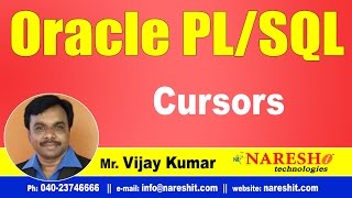 Cursors in PLSQL  Oracle PLSQL Tutorial Videos  MrVijay Kumar [upl. by Ycrad689]