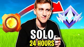 Solo Bronze to Unreal in ONE STREAM 24 Hours Fortnite Ranked [upl. by Mosora]