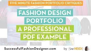 Fashion Design Portfolio A Professional PDF Example [upl. by Ennairoc]