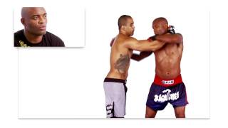 MMA Ultimate Set Anderson Silva Teaches Muay Thai Clinch Shoulder Dip [upl. by Anilave]