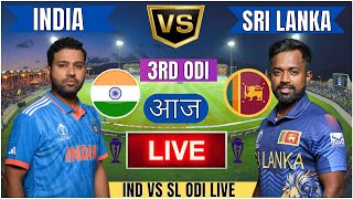 Live IND Vs SL Match Score  Live Cricket Match Today IND vs SL 3rd Odi live 1st innings livescore [upl. by Llib]