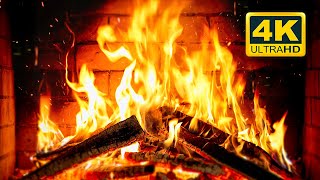 🔥 Cozy Fireplace 4K 12 HOURS Fireplace with Crackling Fire Sounds Crackling Fireplace 4K [upl. by Ahearn]