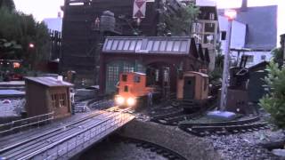 Eisenbahnromantik auf unserer LGB Gartenbahn  Teil 2  Abenddämmerung [upl. by Yenffit]