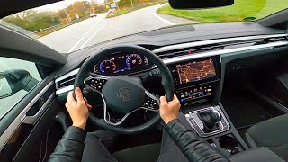 2023 VW Arteon Shooting Brake R Line 20 tdi  pov test drive [upl. by Ulphi183]