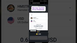 Hamster kombat Coin Price Prediction to USD  Hamster kombat daily combo price prediction [upl. by Ileane124]