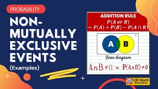 Mutually exclusive vs non mutually exclusive events with examples and Venn diagrams  Probability [upl. by Ididn]