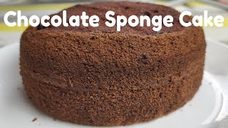 Chocolate Sponge Cake with measurements [upl. by Carleton]