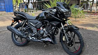 Unboxing Apache RTR 160 2V Dark Edition 🔥  Complete Review [upl. by Sokairyk]