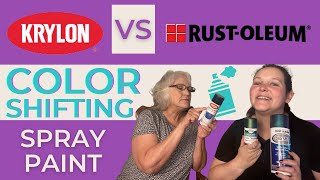 The BEST Color Shift Spray Paint  Krylon vs Rustoleum [upl. by Aihtnys899]