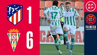 Resumen PrimeraFederación  Club Atlético de Madrid quotBquot 16 Córdoba CF  Jornada 13 Grupo 2 [upl. by Dahaf566]