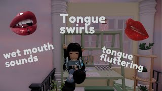 Roblox ASMR ✨tongue swirling and flutters✨INTENSE [upl. by Anelem]