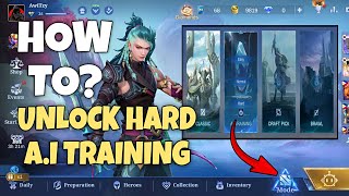 TIPS ON HOW TO UNLOCK HARD AI TRAINING  SIMPLE METHOD 2024 [upl. by Arv]