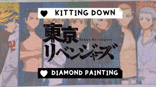 ✨kitting down✨MY BIGGEST DIAMOND PAINTING SO FAR [upl. by Salina579]