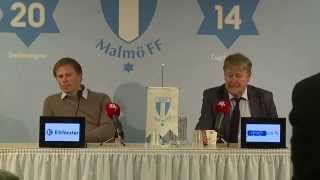 Presskonferensen Malmö FF  Gefle 12 april 2014 [upl. by Anazraf276]