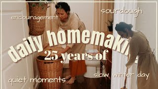 daily homemaking in a simple cozy cottage [upl. by Yellhsa]