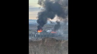 Drones Hit Spetznaz Special Forces University in Chechnya [upl. by Assirk]