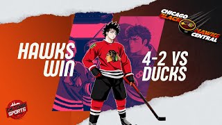 Blackhawks Win 42 vs Ducks In a B2B  LIVE POSTGAME [upl. by Kuth]