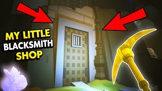 WHAT IS INSIDE THE SECRET MINE My Little Blacksmith Shop Funny Gameplay [upl. by Tychonn434]