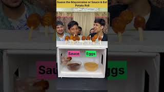 Guess the mayonnaise or sauce eat Challenge funny challenges funchallenge challengecomplete [upl. by Ahsaenat272]