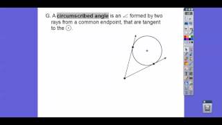 Tangents and Circumscribed Angles  Module 193 Part 1 [upl. by Adala]