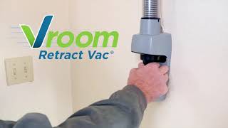 Vroom Retract Vac®  Retractable hose system for your garage [upl. by Eyak800]