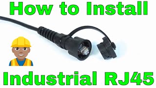 How to install and crimp waterproof ip67 rj45 ethernet connector by Signamax [upl. by Petronia]