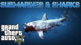 Grand Theft Auto V Challenges  SUBMARINES amp SHARKS UNDERWATER ADVENTURES  PS3 HD Gameplay [upl. by Ottilie]