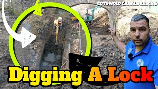 Digging A Lock on a Cotswold Canal  KESCRG  Westfield Lock  John Robinson Lock [upl. by Kerekes]