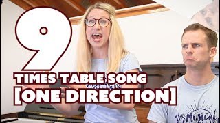 9 Times Table Song • One Direction COVER  What makes you beautiful cover [upl. by Aderfla]