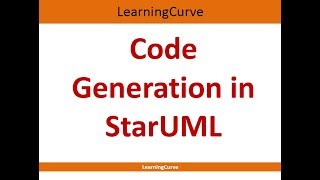 Code Generation in StarUML [upl. by Netniuq]