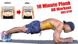 10 minutes Plank challenges your abs  How to reduce belly fat [upl. by Zavala]