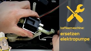 Ersetzen der Elektropumpe Ihrer Kaffeemaschine  Das Ersatzteilercenterat Verfahren [upl. by Jocelin]