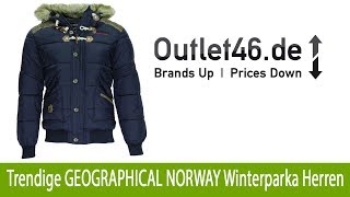 Trendige GEOGRAPHICAL NORWAY Winterparka Herren Winterjacke Navy  Outlet46de [upl. by Ahsal]