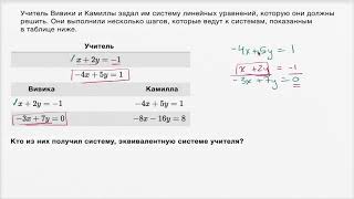 Эквивалентные системы линейных уравнений  Системы уравнений  Алгебра I 9 видео [upl. by Main115]