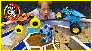 SUPER Monster Truck Toys Compilation BACK 4 MORE  Obstacle Course Racing amp Freestyle Challenge [upl. by Cerellia]