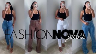 THE PERFECT FASHION NOVA JEANS HAUL  MUST HAVE [upl. by Rollecnahc917]