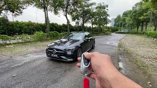 CAR ASMR  2023 Mercedes Benz C300 AMG Line  Sights amp Sounds [upl. by Liek975]