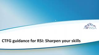 CTFG Guidance for Reference Safety Information Sharpen Your Skills [upl. by Noffets]