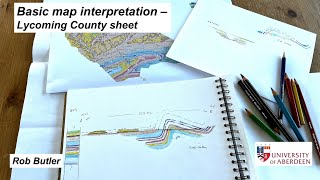 Basic map interpretation  Lycoming County sheet [upl. by Enneite26]