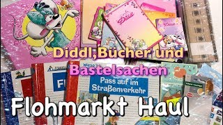 Flohmarkt Haul Juni 2018 Diddl Bücher und Bastelsachen [upl. by Guinna54]