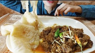 Eating BEEF STEWLACHHA PARATHA  PAKISTANI MUKBANG [upl. by Tepper]