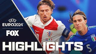 Croatia vs Italy Highlights  UEFA Euro 2024 [upl. by Laurianne]