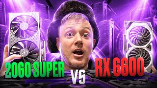 RTX 2060 Super vs RX 6600 что выбрать в 2023 видеокарты [upl. by Halueb]