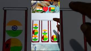 Independence day special playing games 🇮🇳♥️🇬🇼 Republic Day special playing games shorts art [upl. by Imuya]