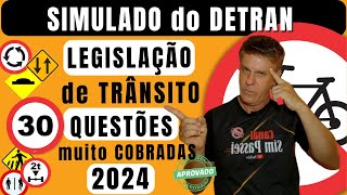 Simulado do DETRAN 2024 Questões da Prova teórica do DETRAN 2024 Exame legislação de trânsito 2024 [upl. by Gardal383]