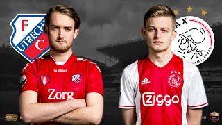 Lode de Boo  Dani Hagebeuk  FC Utrecht  Ajax  Speelronde 19  EDivisie [upl. by Olimpia]