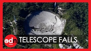 Colossal Arecibo Radio Telescope Collapses in Puerto Rico [upl. by Gamali]