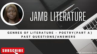 JAMB Literature 2025 EP 15  Genres of Literature  Poetry PART B  Likely Exam Questions [upl. by Phaih]